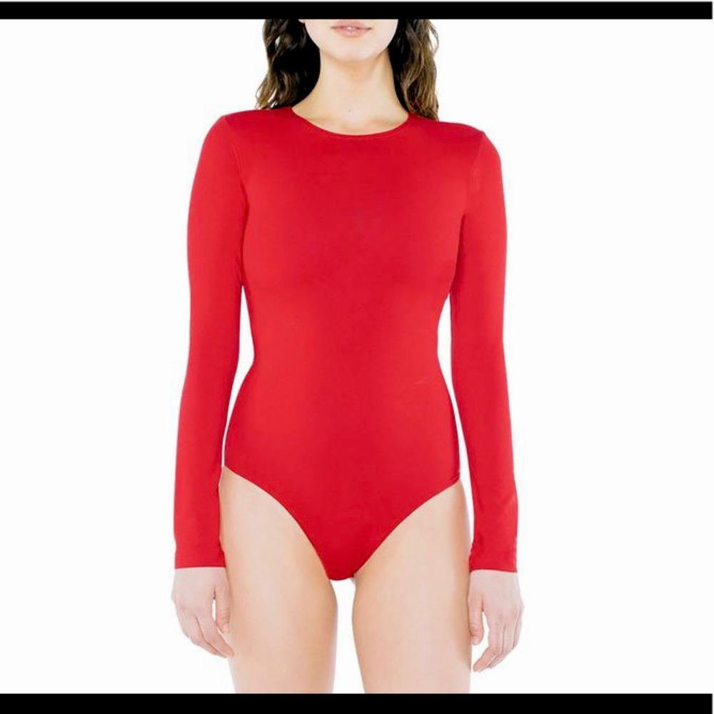 American Apparel Red Bodysuit